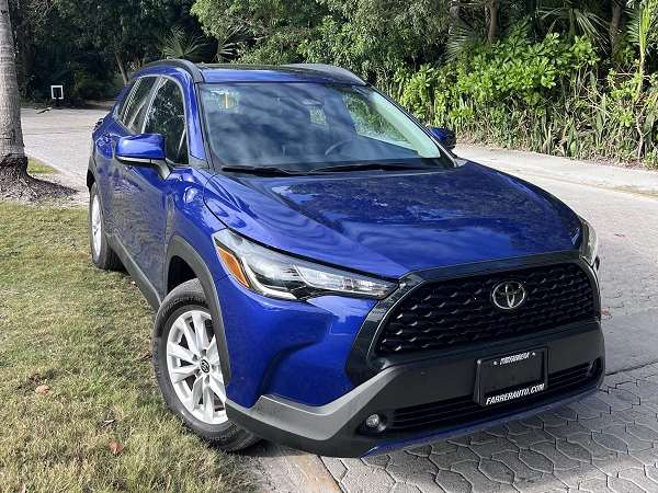 Toyota Corolla Cross available for rent in Playa del Carmen