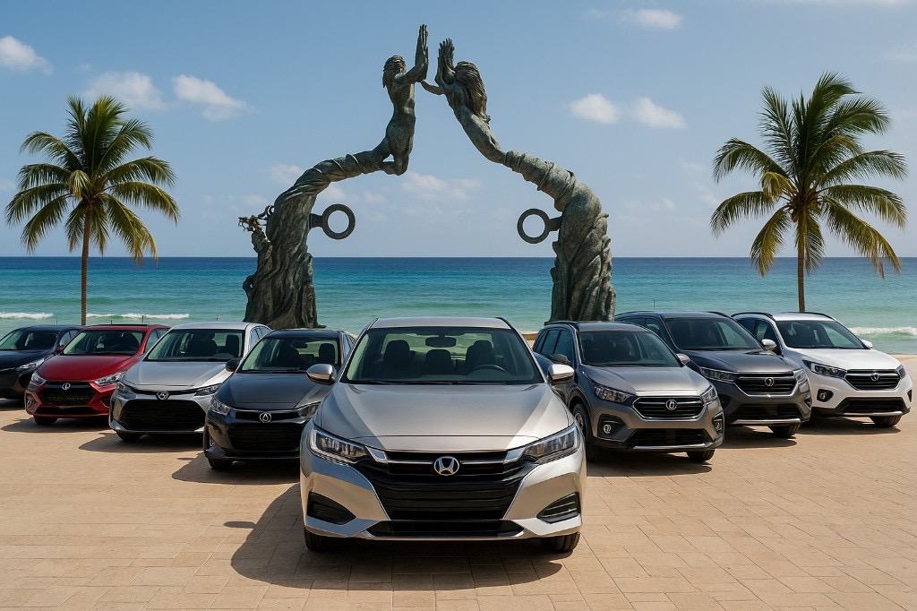 Lobocar rental cars at Portal Maya in Playa del Carmen